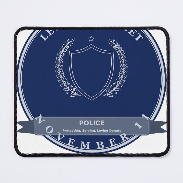 Item preview, Lest We Forget November 11 Police Tribute Badge designed and sold by DRAWARTIST22.