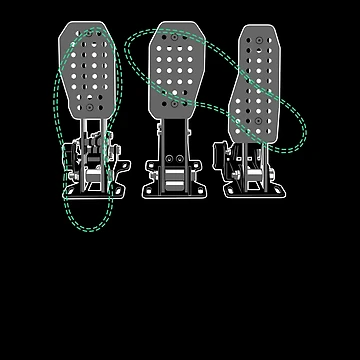 Artwork thumbnail, Sim Racing Pedals – Sim Racer Racing Gamer Setup by 365CarMods Official
