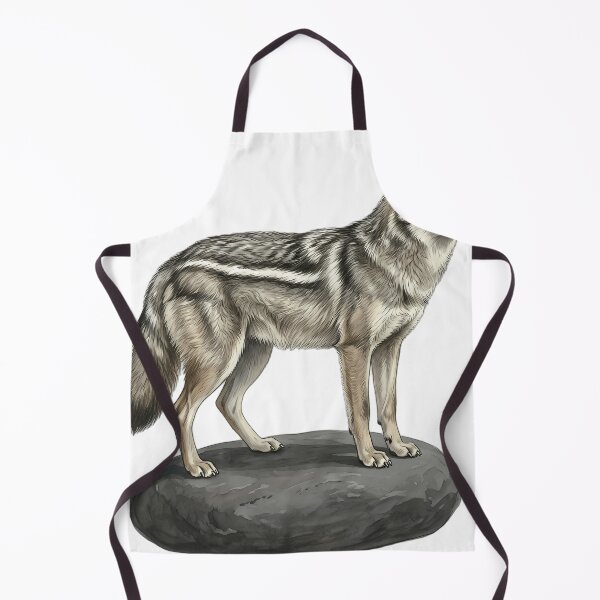 Item preview, Vintage Naturalist Side-Striped Jackal - Antique Winter Art designed and sold by Catch333.