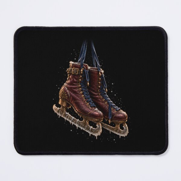 Item preview, Vintage Ice Skates | Antique Moody Winter Gothic Art designed and sold by Briarmoire.