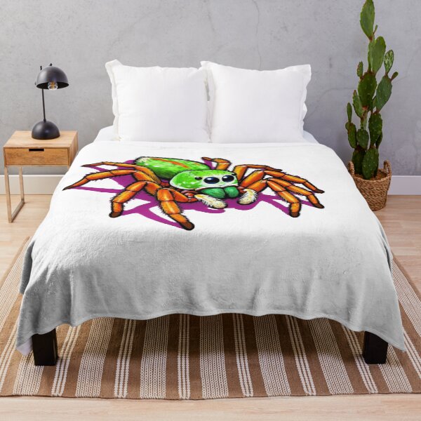 Item preview, Neon Electric Jumping Spider - Bold Colorful Arachnid Aesthetic designed and sold by Arc2020.