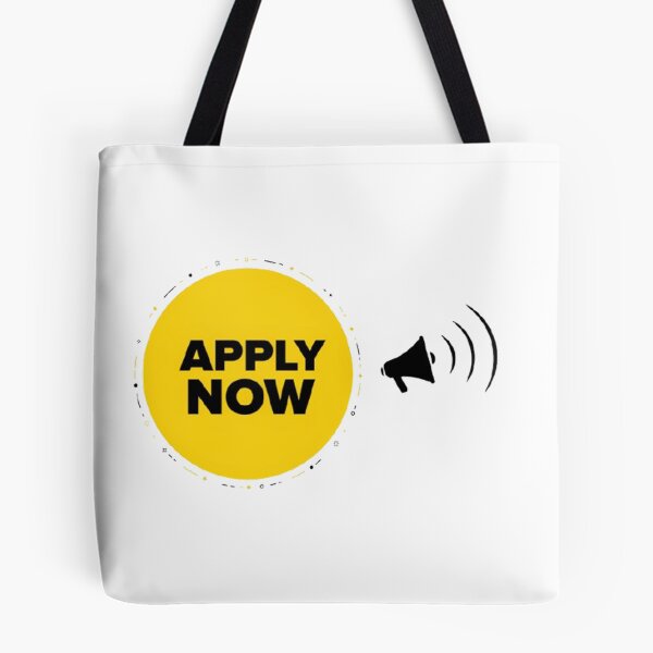 Item preview, Apply Now yellow typography art for job seekers online. designed and sold by Craft99.