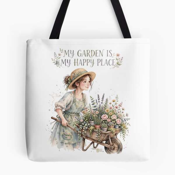 Item preview, My Garden Is My Happy Place Gardening Art designed and sold by prithvi chand.