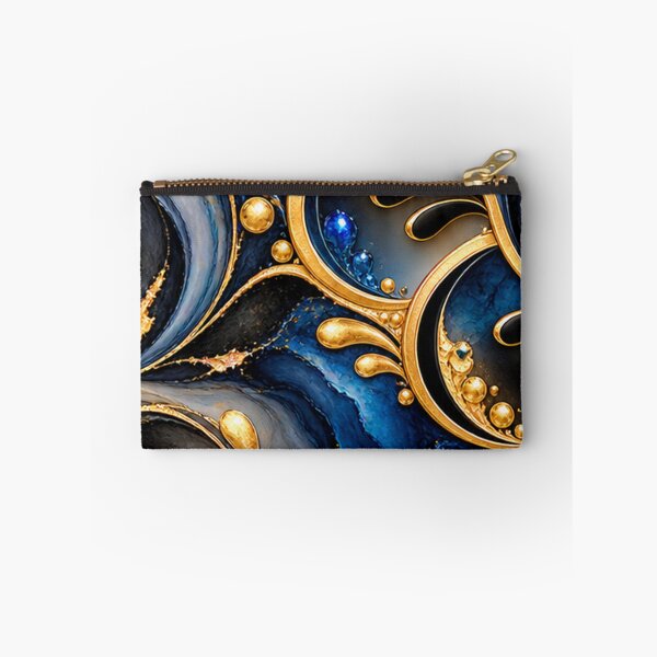 Item preview, Midnight Waters Meet Golden Elegance designed and sold by annenambiro.