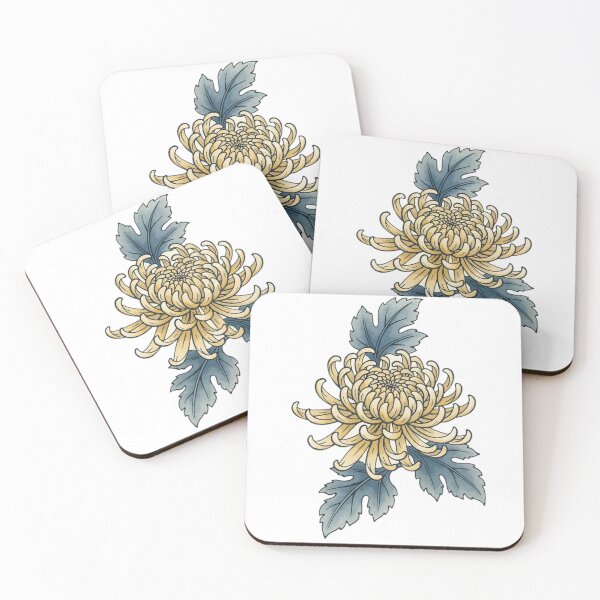 Item preview, Golden Chrysanthemum Irezumi Style Art designed and sold by gold0911.