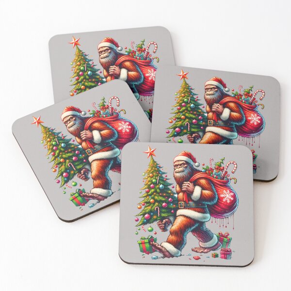 Item preview, Bigfoot Christmas Tree Lights Xmas Boys Men Sasquatch Lovers designed and sold by mjohnson9.