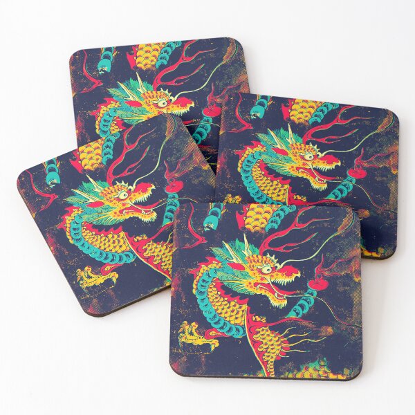Item preview, Golden Chinese Dragon Chasing the Flaming Pearl designed and sold by Fani*.