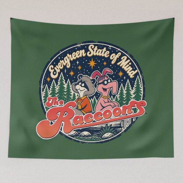 Item preview, Evergreen State of Mind The Raccoons designed and sold by KungPowUnicorn.