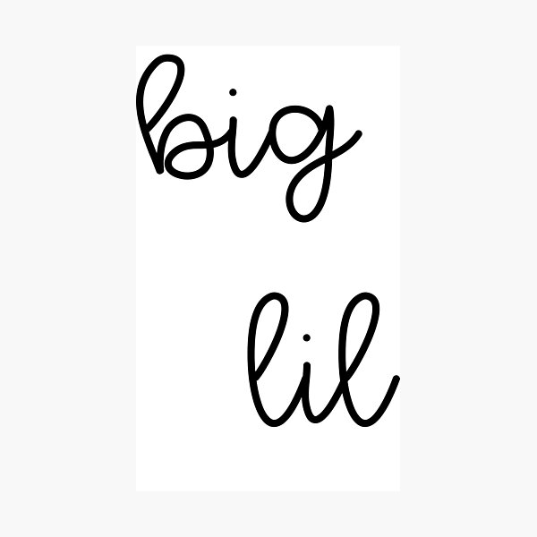 Big Little Sticker Photographic Print