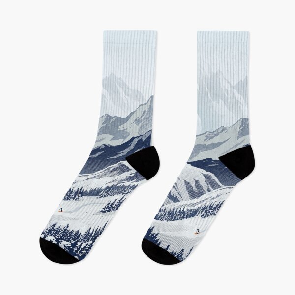 Item preview, Snowboarder alpino en Snowy Mountain Valley designed and sold by Rariks.