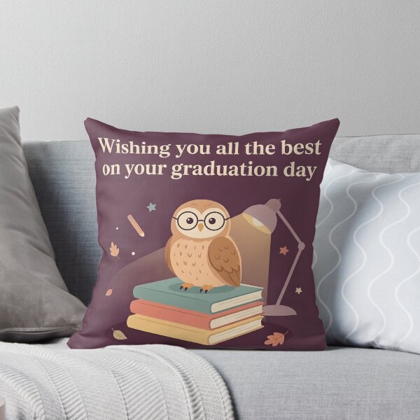 Item preview, Graduation Owl Cute Academic Design - Wishing You All The Best On Your Graduation Day designed and sold by creative design digital space.