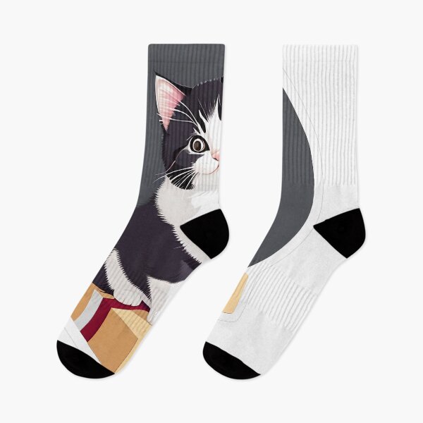 Item preview, Cute Tuxedo Kitten Christmas Gift designed and sold by For-Cat Studio.