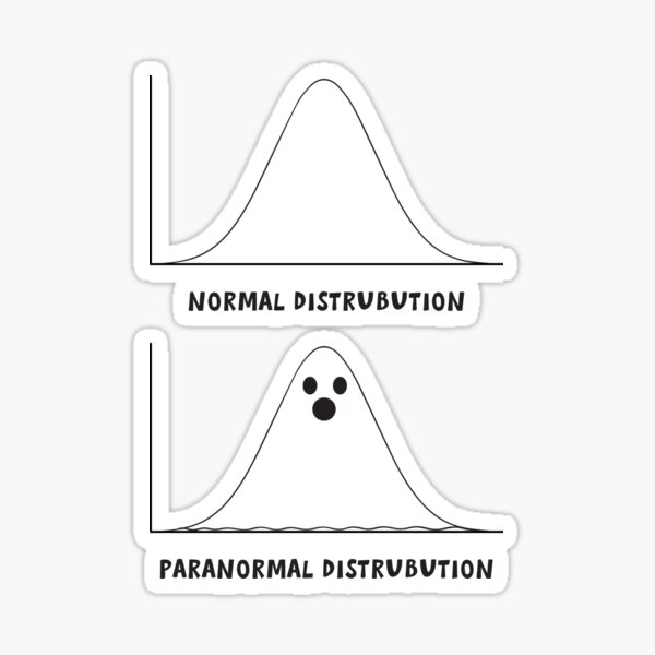 Item preview, Paranormal Distribution - Funny Halloween Science designed and sold by bullshirter.