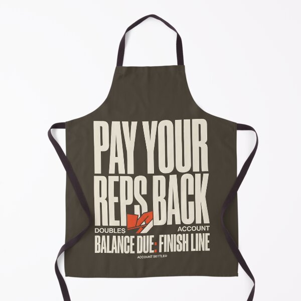 Item preview, Pay Your Reps Back Doubles Gym Humor designed and sold by SplashTastic.