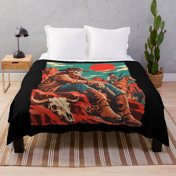 Item preview, Cowboy Skeleton Western designed and sold by BlanketSale.