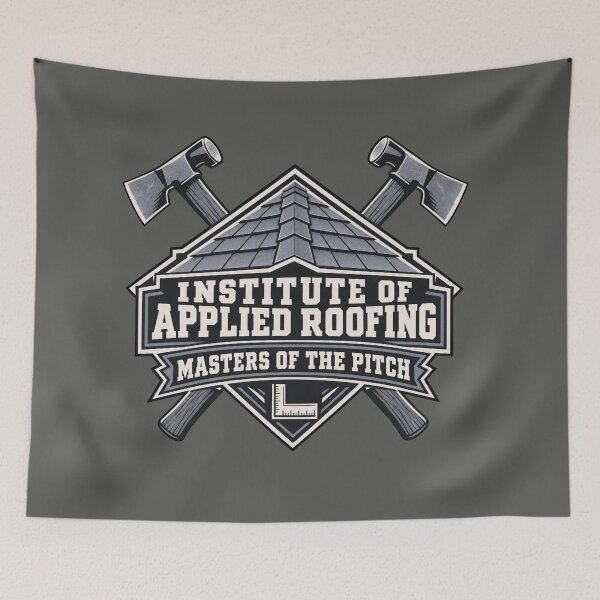 Item preview, Funny Roofer Badge Masters of the Pitch designed and sold by BROHLine Studio.