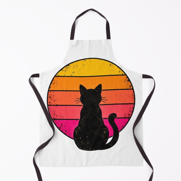 Item preview, Retro Sunset Black Cat Vintage 70s Style designed and sold by T0LD Studio.