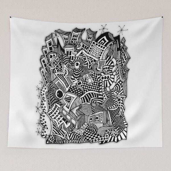 Item preview, A City 3 ... Doodle designed and sold by AtelierFafard.