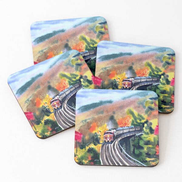 Item preview, Viaduct Train in Autumn designed and sold by Ala Lopatniov.
