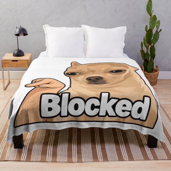 Item preview, Blocked Dog Meme Funny Chihuahua Reaction Image designed and sold by FemmePod.