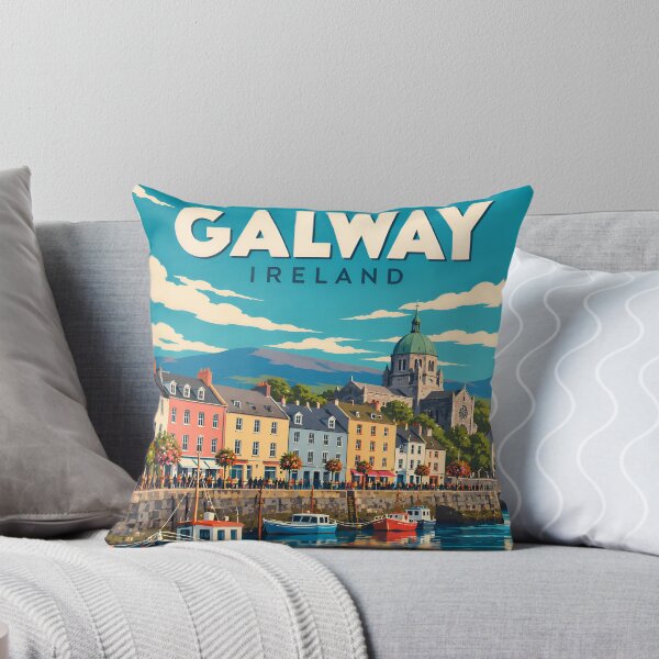 Aperçu de l'œuvre Galway Irlande vintage créée et vendue par Travelpeak.