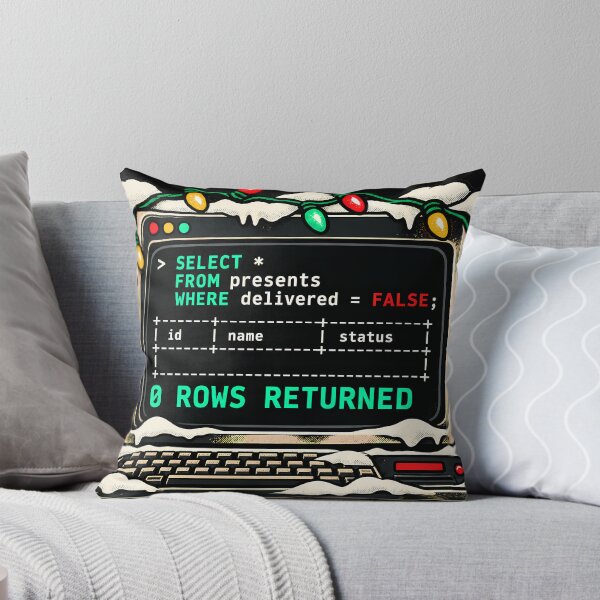 Item preview, SQL Christmas – 0 Rows Returned Programmer Joke designed and sold by IdentityinInk.
