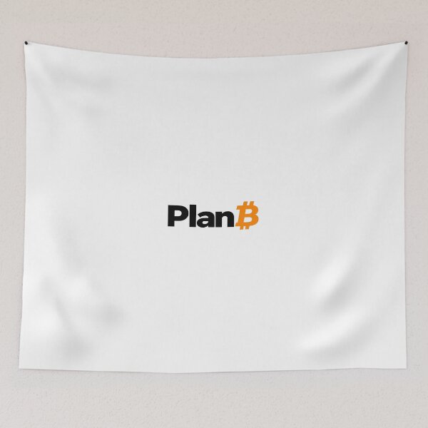 Item preview, Plan B Bitcoin Typography Design designed and sold by Oddly Minted Studio.