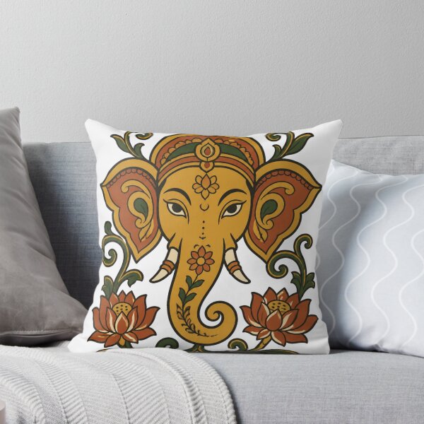 Item preview, Golden Elephant and Lotus designed and sold by loopbackart.