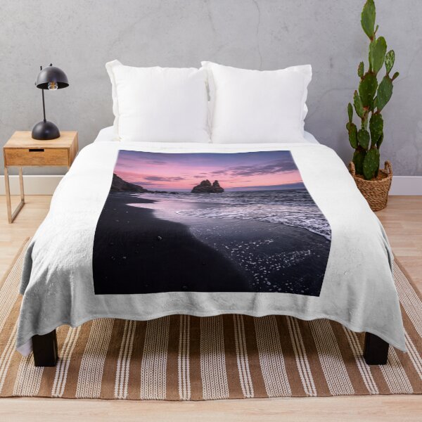 Item preview, Black Sand and Sea Stacks at Dusk designed and sold by JamieReid98.