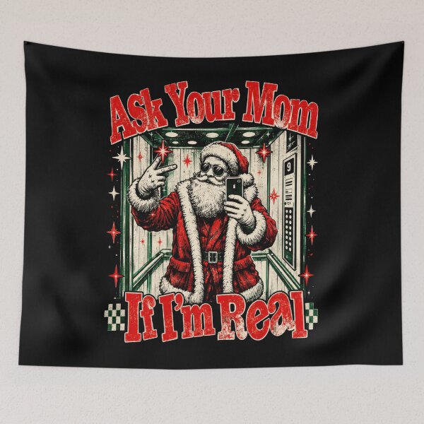 Item preview, Ask Your Mom If Im Real Cool Santa Elevator Selfie designed and sold by dayamaraleslie2.