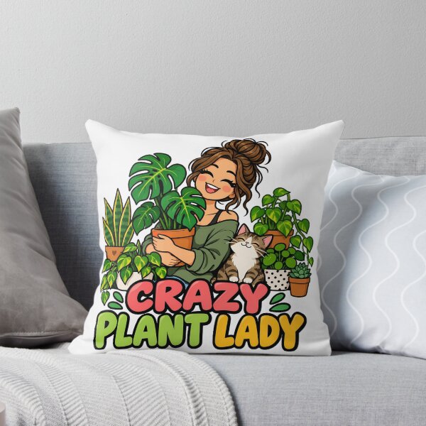Aperçu de l'œuvre Crazy Plant Lady Monstera and Cat créée et vendue par T0LD Studio.