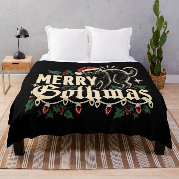 Item preview, Merry Gothmas Hissing Black Cat Spooky Christmas designed and sold by dayamaraleslie2.