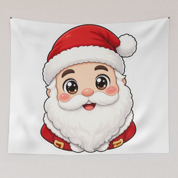 Item preview, Cute Kawaii Santa Claus Christmas Sticker designed and sold by ExploreAura Studio.