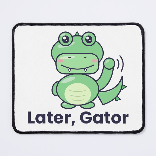 Item preview, Later Gator Sticker - Cute Waving Alligator designed and sold by TheFreddo.