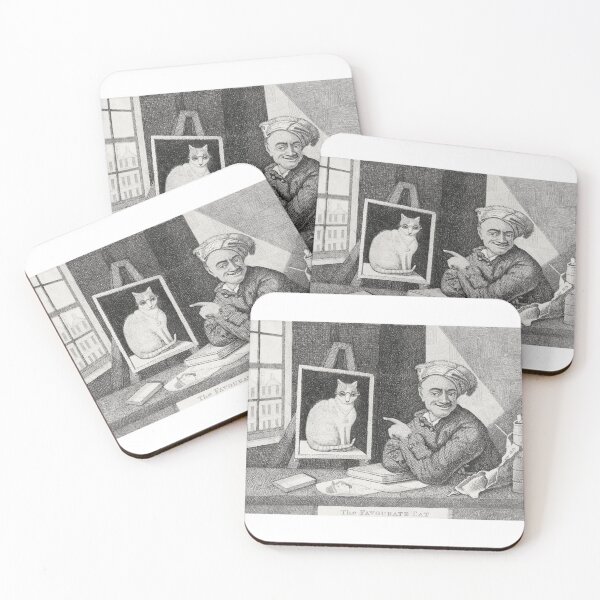 Item preview, The Favorite Cat - 1800s Engraving designed and sold by cheeseburgercat.