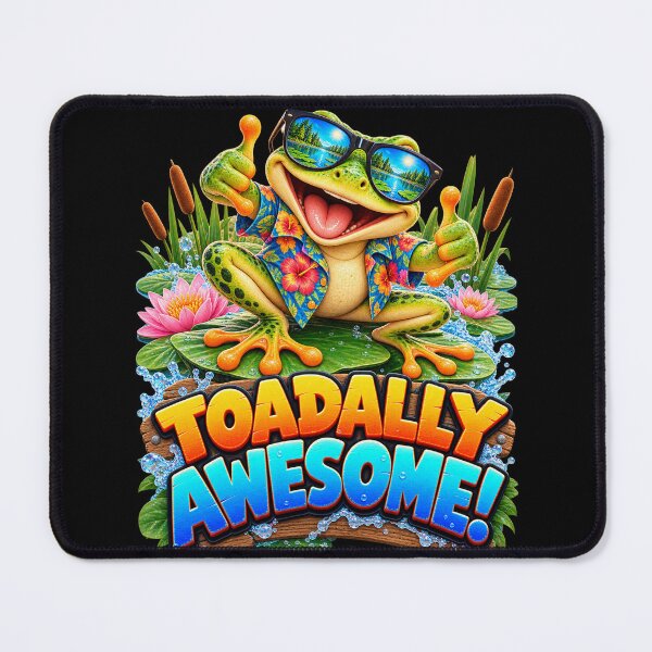 Item preview, TOADALLY AWESOME FUNNY TOAD SUMMER VIBES designed and sold by CHEEKYARMADILLO.