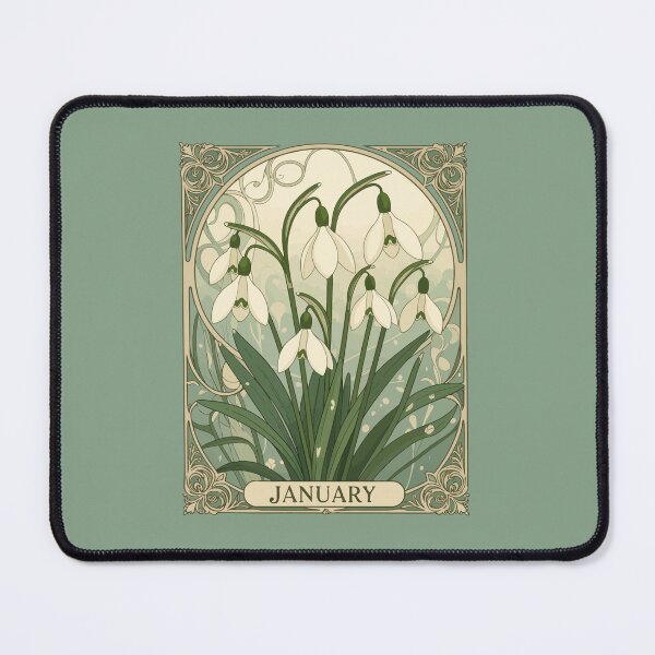 Item preview, Snowdrop Birthday Blooms Capricorns Aquarians Birth-Flower designed and sold by taiche.