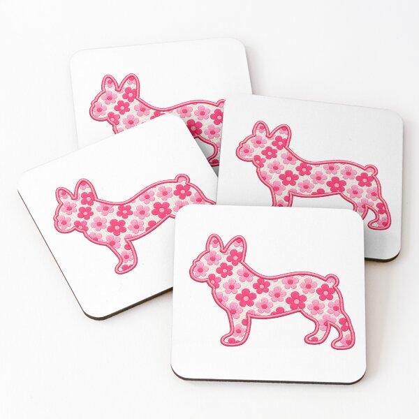 Item preview, Pink Floral French Bulldog designed and sold by Pyrenees Line Lab.