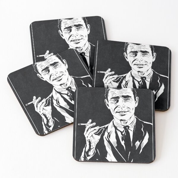 Item preview, ROD SERLING - The Twilight Zone (Black and White) designed and sold by FamousWeirdosRB.