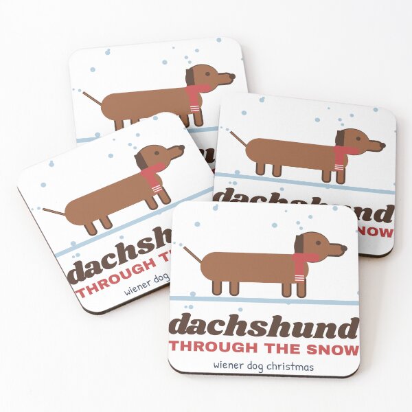 Item preview, Dachshund Through the Snow – Cute Wiener Dog Christmas designed and sold by PlannrStudioArt.