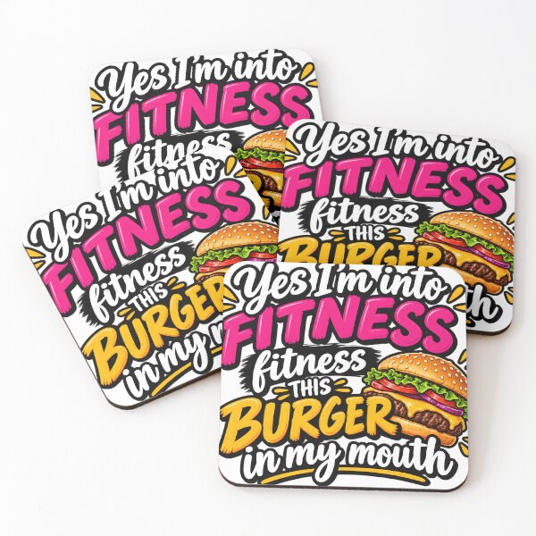 Item preview, Yes I'm into fitness, fitness burger in my mouth designed and sold by RBBeachDesigns.