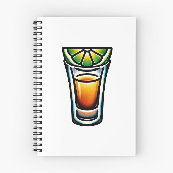 Item preview, Tequila Shot with Lime Traditional Tattoo Flash designed and sold by Scandi-Design.