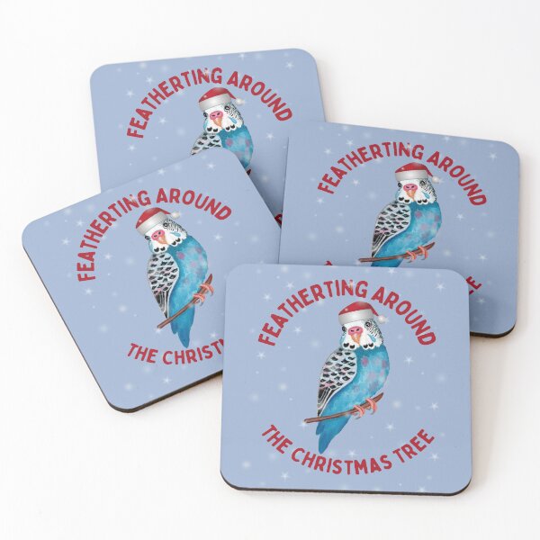 Item preview, Budgie Parrot Christmas Bird Pun designed and sold by Ivy Lily Art.