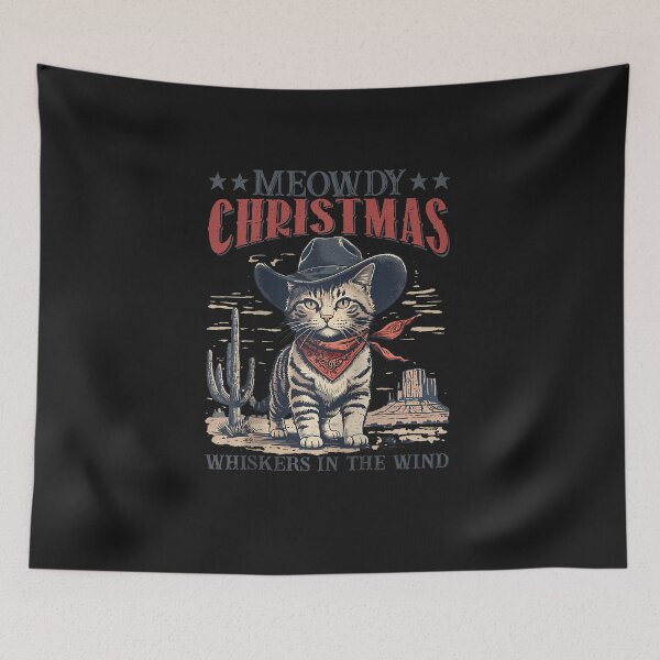 Item preview, Meowdy Partner Vintage Cowboy Cat Santa Cat designed and sold by FrankIsabel.