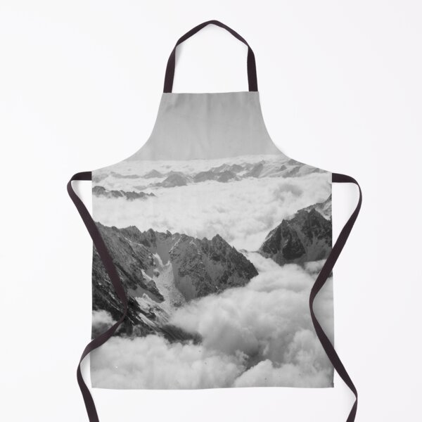 Item preview, Glarus Alps in the morning mist and clouds, 1930 Swiss Alps alpine vintage black and white photograph designed and sold by Astrid Arkhangelsky.