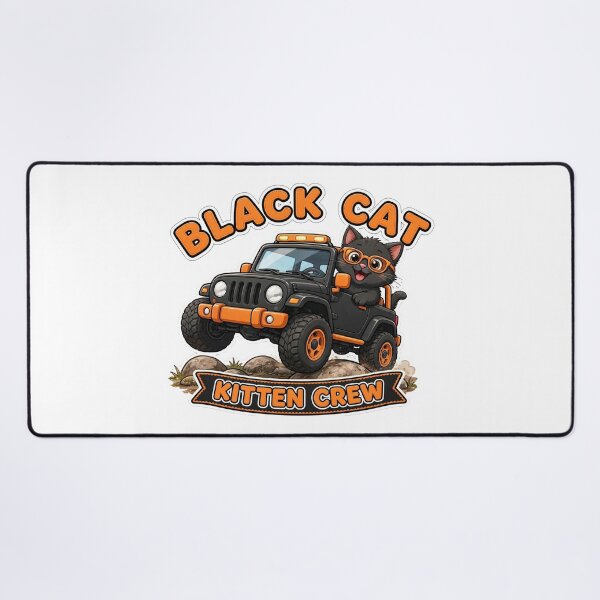 Item preview, Black Cat Kitten Crew Mini Rock Crawler Kitten Kids 4x4 Cute Off-Road designed and sold by BlackCat4x4llc.