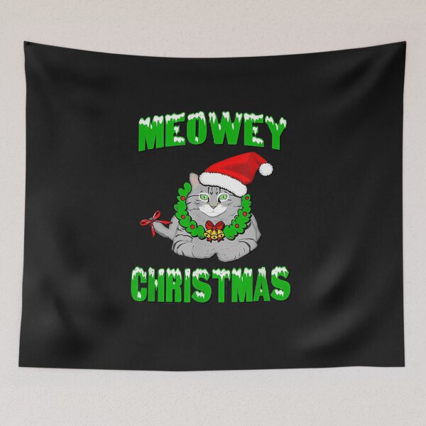 Item preview, Meowey Christmas Cat Holiday Design designed and sold by FrankIsabel.