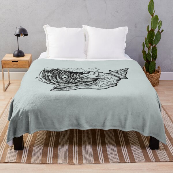 Item preview, Seashell & Wave | Vintage Ocean Art | Coastal Illustration designed and sold by Half Mess.