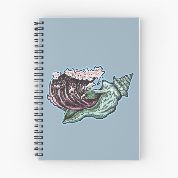Item preview, Seashell & Wave | Vintage Ocean Art | Coastal Illustration designed and sold by Half Mess.