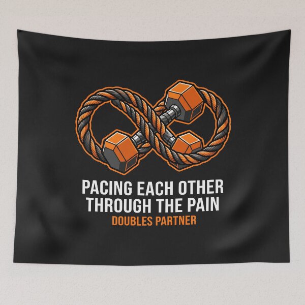Item preview, Doubles Partner - Functional Fitness Gym Humor designed and sold by SplashTastic.